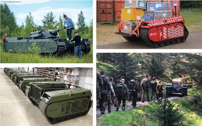 خودروی رباتیک ارتش اوکراین در دست روس‌ها