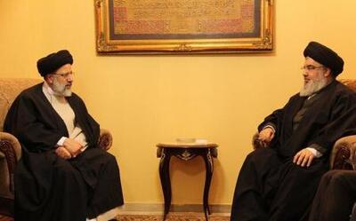 دیدار شهید رئیسی با رزمندگان حزب‌الله
