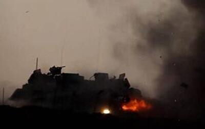 انهدام تانک‌های اشغالگران توسط القسام در شمال غزه