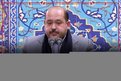 بخش‌هایی از تلاوت قرآن آقای کریم منصوری در مراسم بزرگداشت رئیس‌جمهور شهید