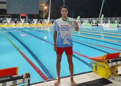 رکورد شکنی شناگر ایران در ۴۰۰ و ۱۵۰۰ متر آزاد مسافت بلند