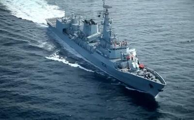 یک کشتی جنگی در اقیانوس هند مستقر شد+جزییات