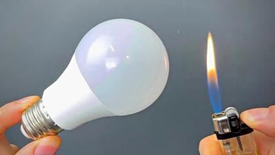 (ویدئو) نحوه تعمیر راحت لامپ LED با استفاده از شمع به روش اروگوئه ای
