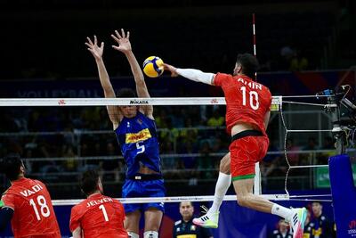 لیگ ملت های والیبال| شکست سنگین ایران مقابل ایتالیا