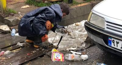 ببینید | شاهکار زاکانی و شهرداری؛ انباشت زباله در پی بارش شدید باران در تهرانپارس
