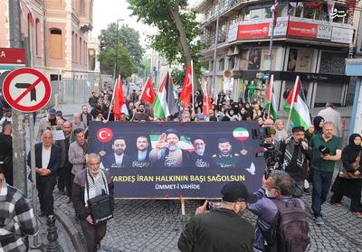 عکس/ مراسم یادبود شهید رئیسی و همراهانش در ترکیه