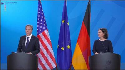 بلینکن در تماس با وزیر خارجه آلمان بر حمایت از اوکراین تاکید کرد