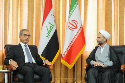 دیدار معاون اول قوه قضاییه با رئیس شورای عالی قضایی عراق
