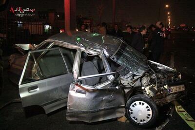 تصادف وحشتناک ۲ خودروی ایرانی/ ۷ کشته و مصدوم!