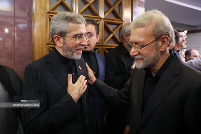 واکنش علی لاریجانی به ادای احترام باقری کنی