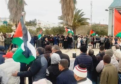تظاهرات ضدصهیونیستی در 46 شهر مغرب - تسنیم