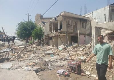 تخریب یک منزل مسکونی در آبدانان در پی انفجار گاز - تسنیم