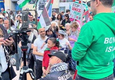 تجمع حامیان فلسطین در پاریس - تسنیم