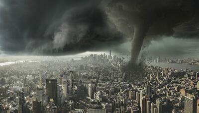 تصاویری از طوفان شدید در مرکز آمریکا (فیلم)