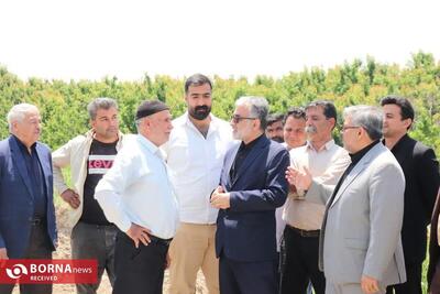 بازدید فرماندار قدس از پروژه انتقال پساب تصفیه‌خانه فاضلاب به اراضی کشاورزی