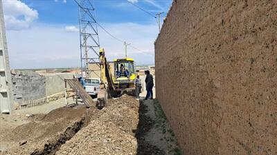 عملیات اصلاح شبکه آب در روستاهای کبودرآهنگ آغاز شد