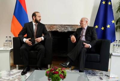 رایزنی وزیر خارجه ارمنستان و بورل درباره روند آشتی ایروان – باکو