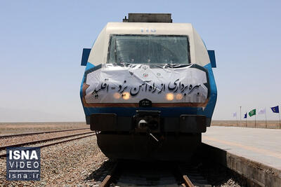 ویدیو/ تکمیل خط راه‌آهن یزد - اقلید
