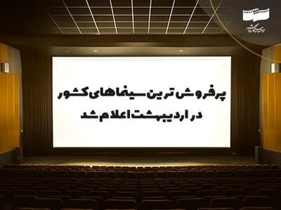پرفروش‌ترین سینما‌های کشور در اردیبهشت اعلام شد