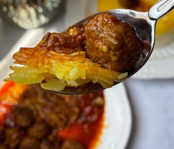 دستور پخت مشته بادمجان شیرازی| این غذای سنتی شیرازی ها رو در خانه درست کنید+ویدئو