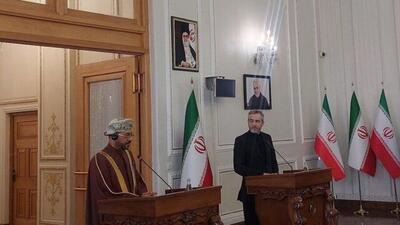وزیر خارجه عمان: برای همدردی و ادامه رایزنی‌ها به تهران سفر کرده‌ام