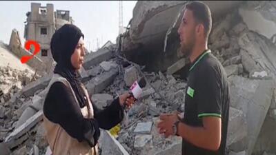 واکنش مردم غزه به شهادت آیت الله رئیسی