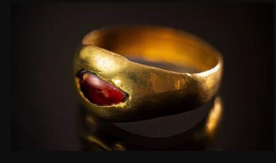 کشف انگشتر طلا متعلق به ۲۳۰۰ سال پیش در  اورشلیم