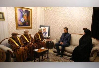 دیدار وزیر خارجه عمان با خانواده شهید امیرعبداللهیان  