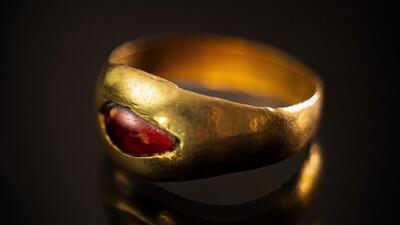کشف انگشتر طلا متعلق به ۲۳۰۰ سال پیش در شهر داوود اورشلیم