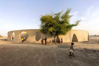 (تصاویر) معماری خاص‌ترین مدرسه دنیا در چابهار!