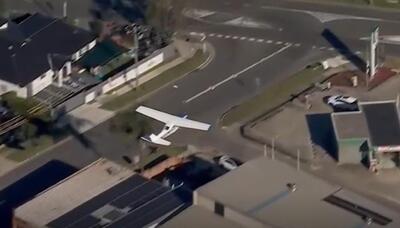 (ویدئو) فرود سخت یک هواپیمای تک موتوره در سیدنی