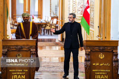 تصاویر: دیدار وزیر امور خارجه عمان با علی باقری
