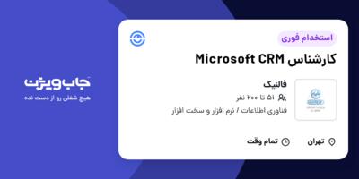 استخدام کارشناس Microsoft CRM در فالنیک