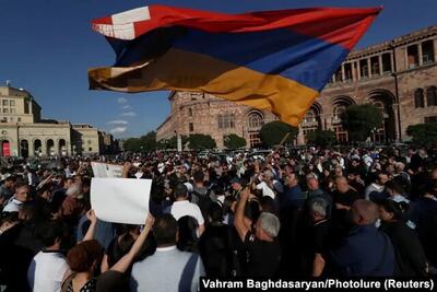 ببینید | ارمنستان در شوک؛ بستن خیابان‌های ایروان توسط مخالفین نخست وزیر