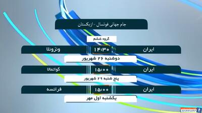 حریفان ایران در جام جهانی فوتسال مشخص شدند. - پارس فوتبال | خبرگزاری فوتبال ایران | ParsFootball