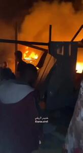 بمباران محل اسکان آوارگان فلسطینی در شهر رفح