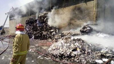 جزئیات آتش سوزی  ظهر امروز در خاوران + فیلم و عکس