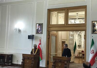 نشست خبری وزیر خارجه عمان و باقری - تسنیم