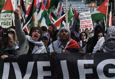 فیلم/ تظاهرات حامیان فلسطین و غزه در کانادا