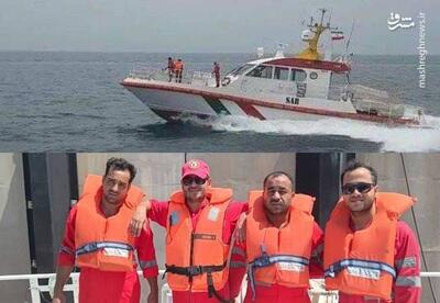 فیلم/ نجات سرنیشنان قایق غیر مجاز در آب‌های جزیره کیش