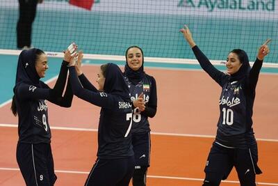 پیروزی دختران والیبال ایران برابر هنگ‌کنگ
