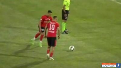 گل اول تراکتور به ملوان توسط امیر ابراهیم زاده - پارس فوتبال | خبرگزاری فوتبال ایران | ParsFootball