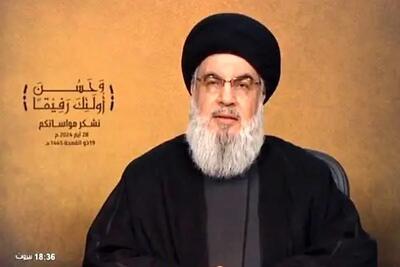 محکومیت حمله رژیم صهیونیستی توسط دبیرکل حزب الله