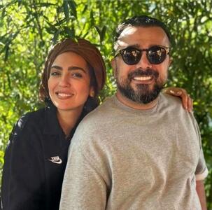 عکس جدید از  ماه عسل سپند امیر سلیمانی و همسرش مونا کرمی!