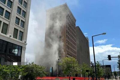 (ویدئو) انفجار ساختمان چیس بانک آمریکا