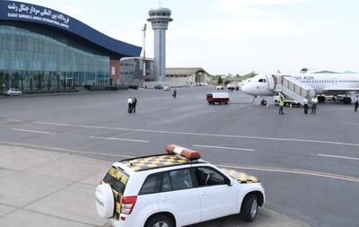 برقراری مسیر جدید پروازی بغداد - رشت- بغداد در فرودگاه گیلان
