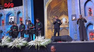 ببینید | تصاویری از نقاره زنی  در مراسم شهدای خدمت در میدان امام حسین تهران