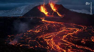 فیلم/ فوران آتشفشان در ایسلند