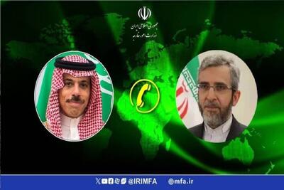 تماس تلفنی وزیر خارجه عربستان با علی باقری