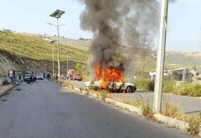 حمله پهپادی صهیونیست‌ها به خودروی امدادی در جنوب لبنان - شهروند آنلاین